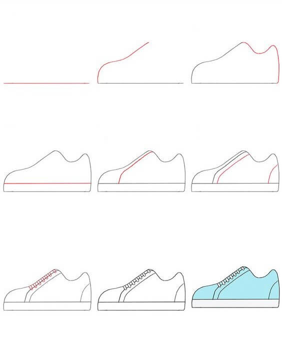 Ayakkabı fikri (6) çizimi