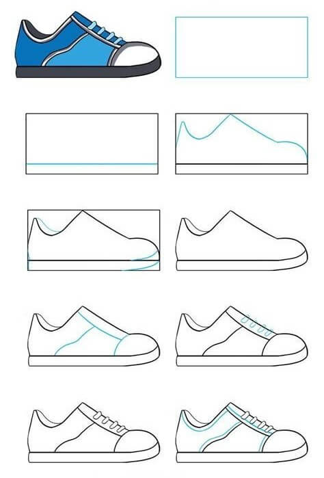 Ayakkabı fikri (8) çizimi