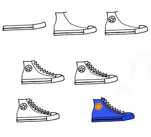 Ayakkabı fikri (9) çizimi
