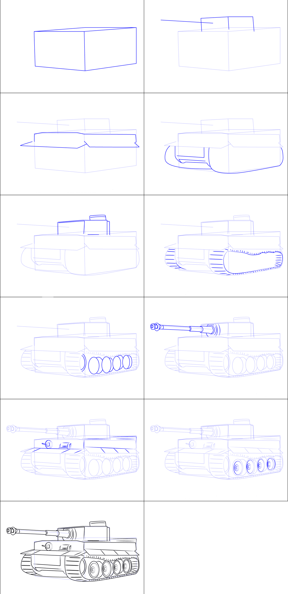 Basit bir tanki çizimi (2) çizimi