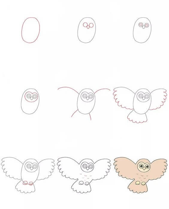 Baykuş fikri (24) çizimi