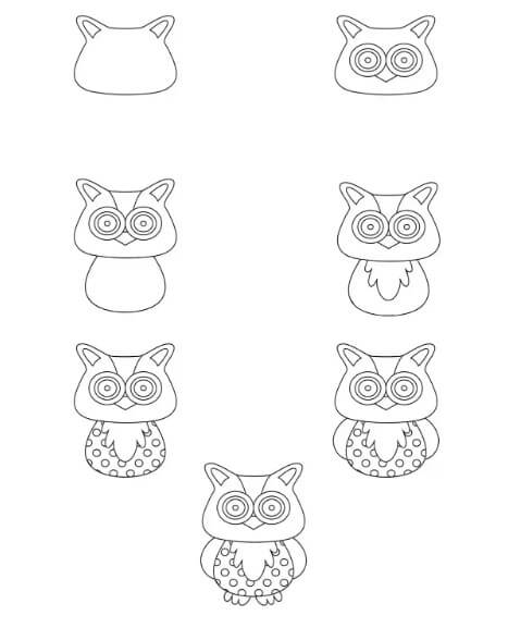 Baykuş fikri (6) çizimi