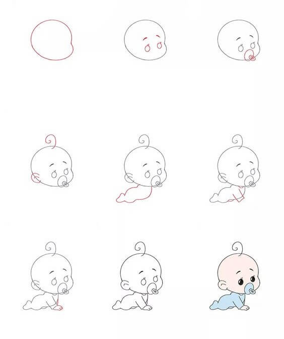 Bebek fikri (1) çizimi