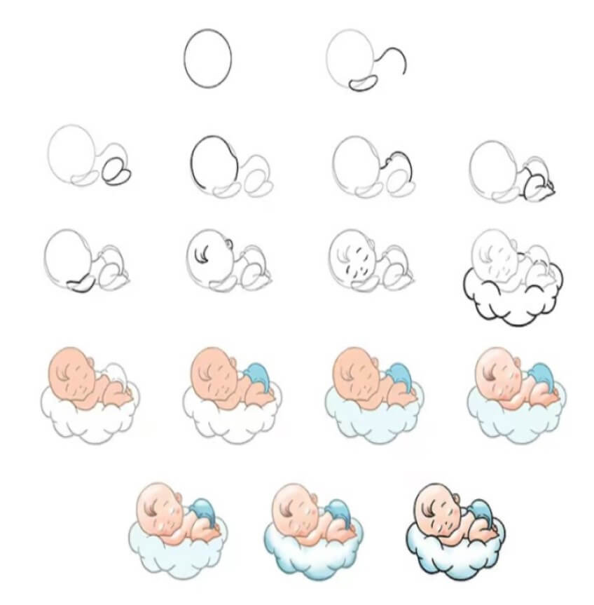 Bebek fikri (10) çizimi