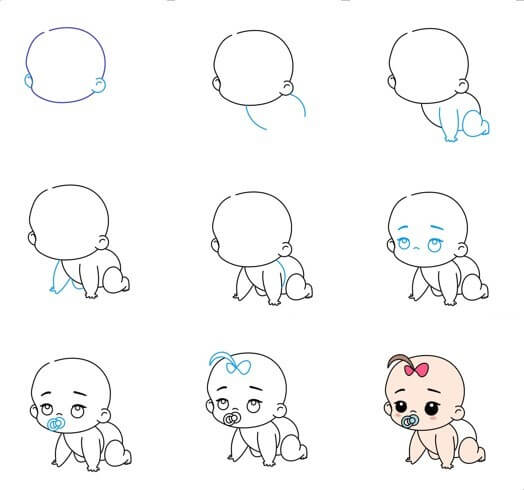 Bebek fikri (12) çizimi