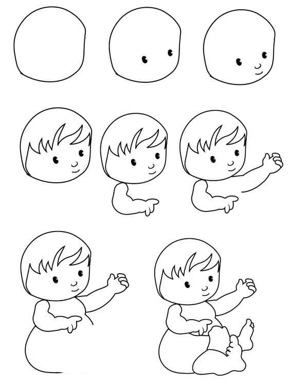 Bebek fikri (4) çizimi