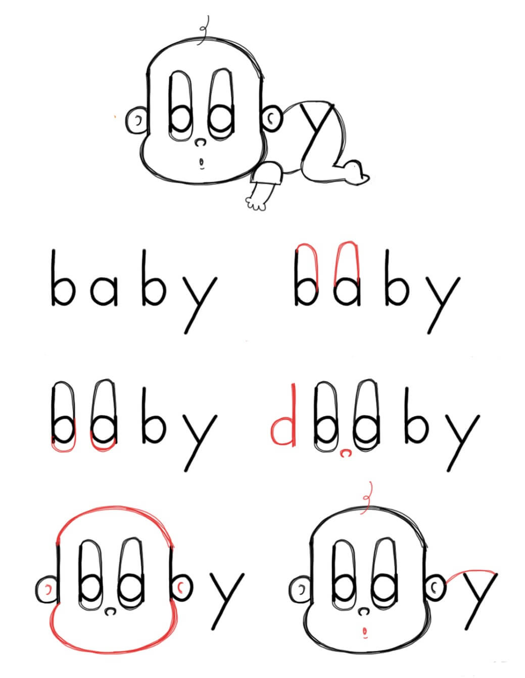 Bebek fikri (8) çizimi