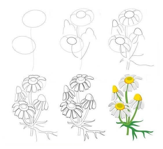 Çiçek fikri (1) çizimi