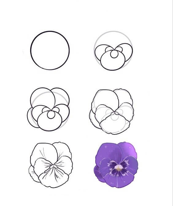 Çiçek fikri (14) çizimi