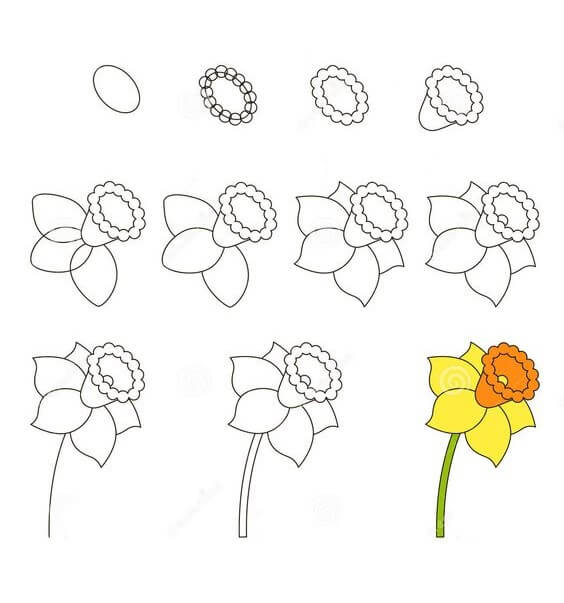 Çiçek fikri (15) çizimi