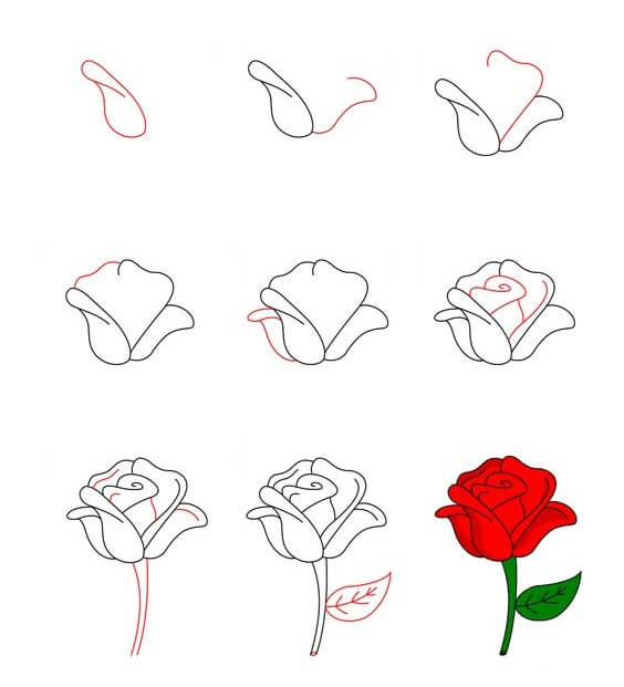 Çiçek fikri (16) çizimi