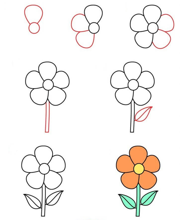 Çiçek fikri (19) çizimi