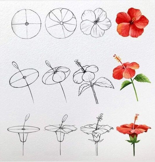 Çiçek fikri (24) çizimi