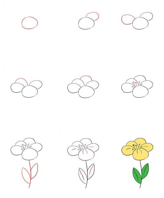 Çiçek fikri (26) çizimi