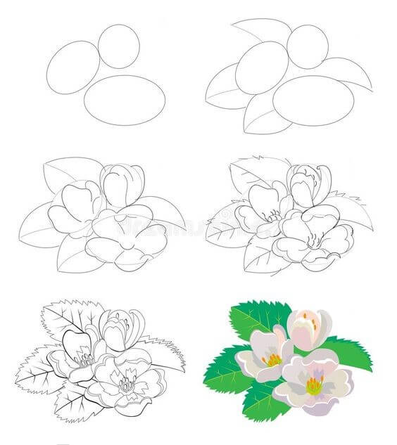 Çiçek fikri (35) çizimi