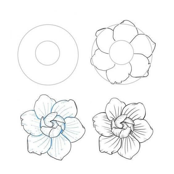 Çiçek fikri (45) çizimi