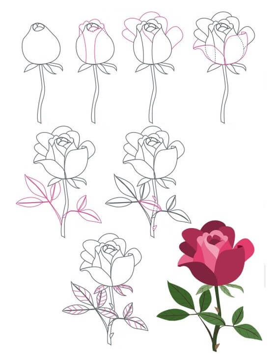Çiçek fikri (48) çizimi