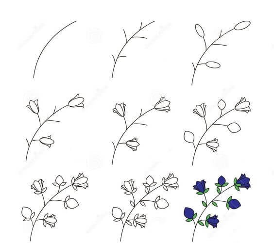 Çiçek fikri (52) çizimi