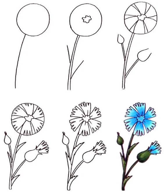 Çiçek fikri (53) çizimi