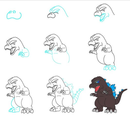 Godzilla çizimi
