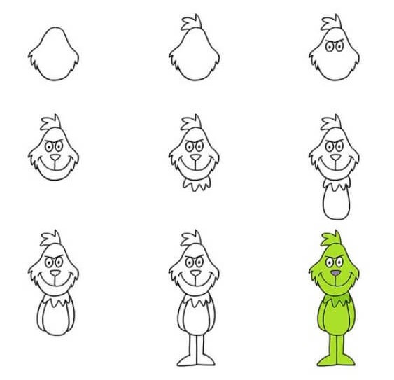 Grinch fikri (10) çizimi