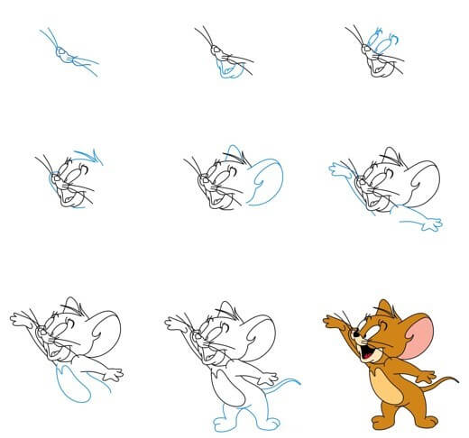 Jerry fare fikri (10) çizimi