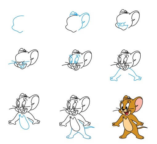 Jerry fare fikri (7) çizimi