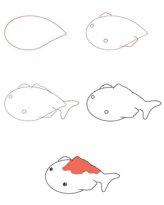 Koi balığı fikri (23) çizimi