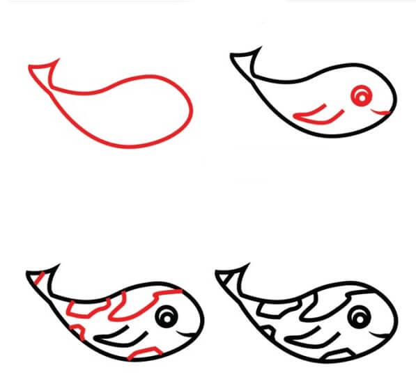 Koi balığı fikri (8) çizimi