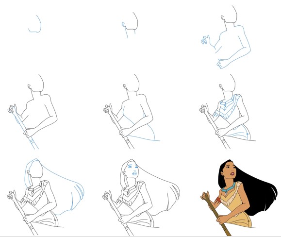 Pocahontas çizimi