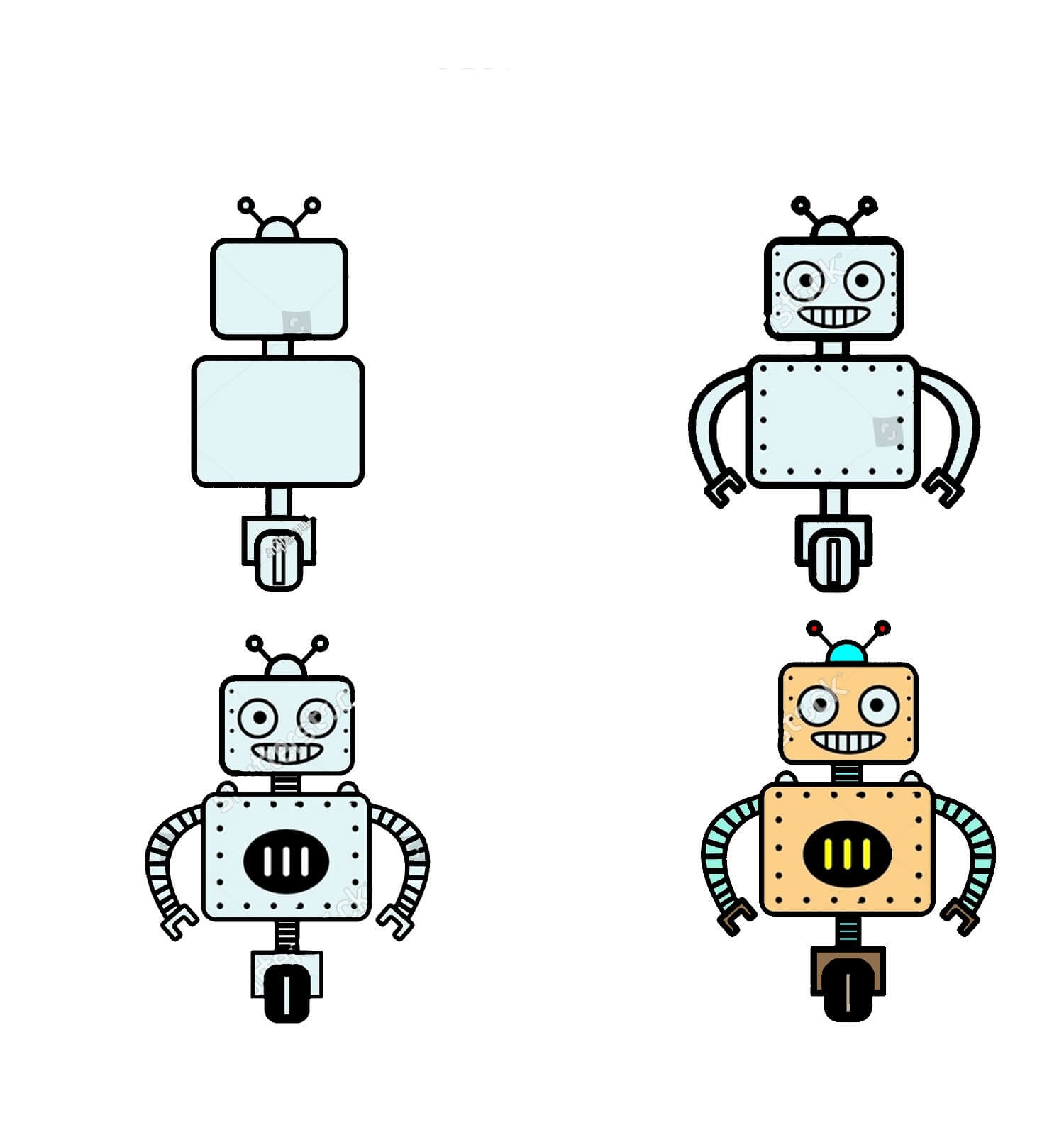 Robot fikri (13) çizimi