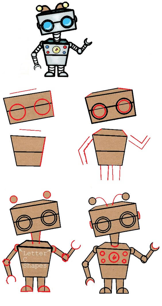 Robot fikri (15) çizimi