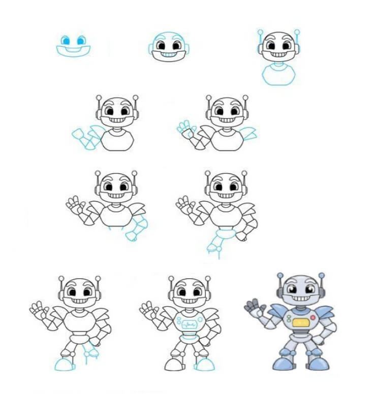 Robot fikri (16) çizimi