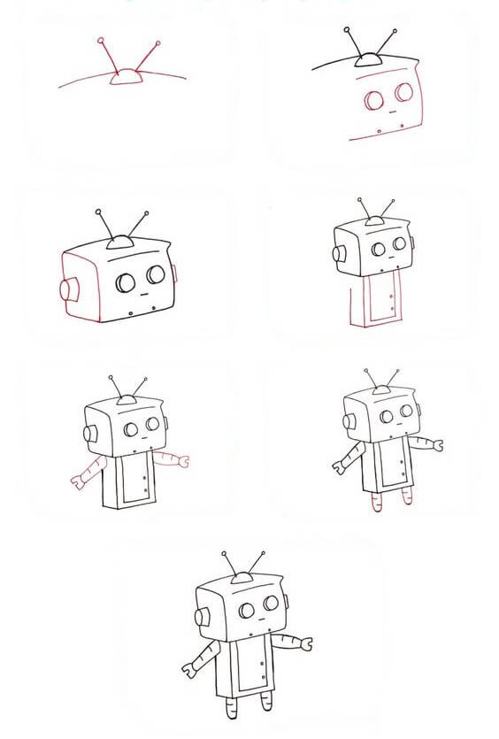 Robot fikri (19) çizimi