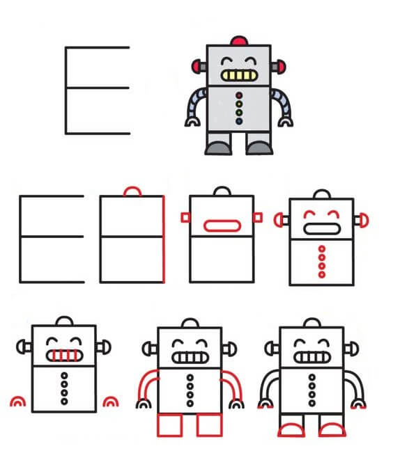 Robot fikri (24) çizimi