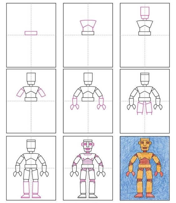 Robot fikri (25) çizimi