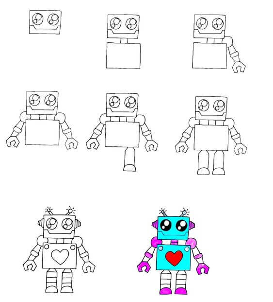 Robot fikri (27) çizimi