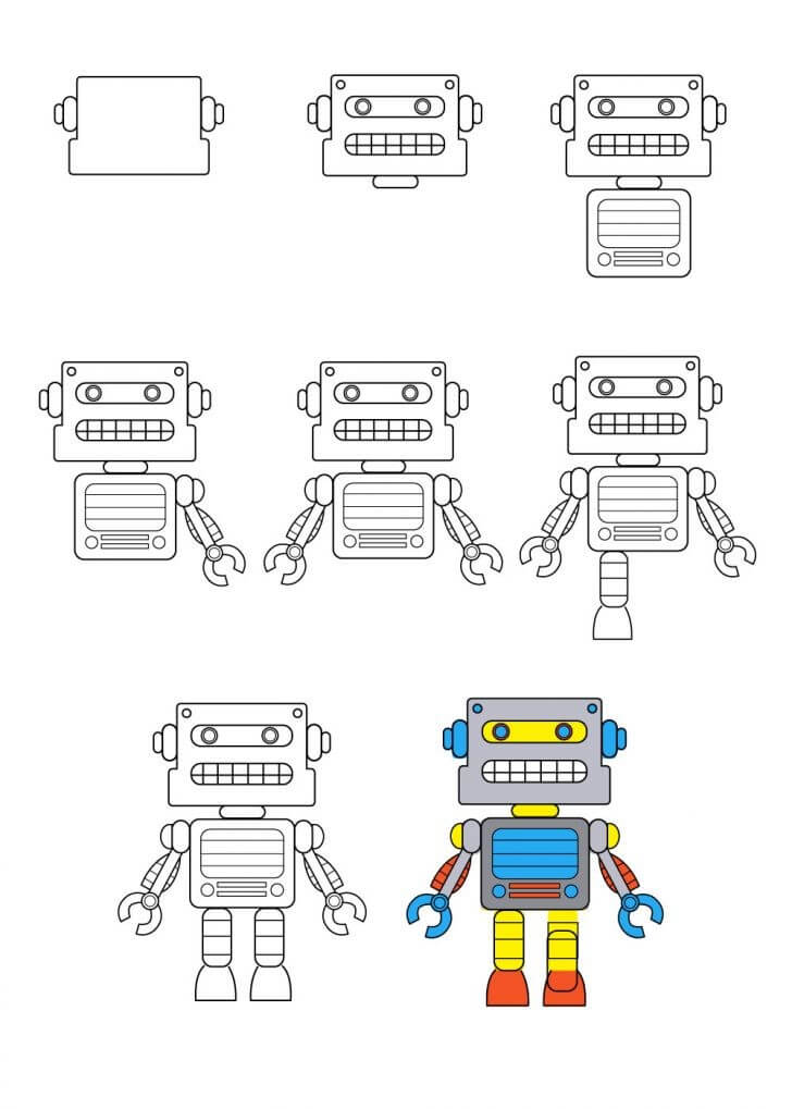 Robot fikri (31) çizimi