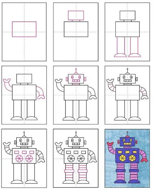 Robot fikri (35) çizimi