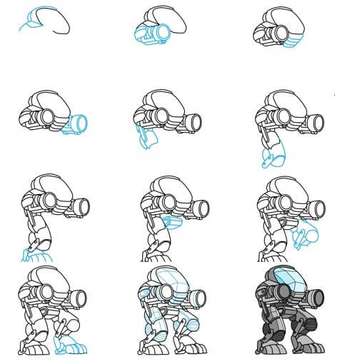 Robot fikri (38) çizimi