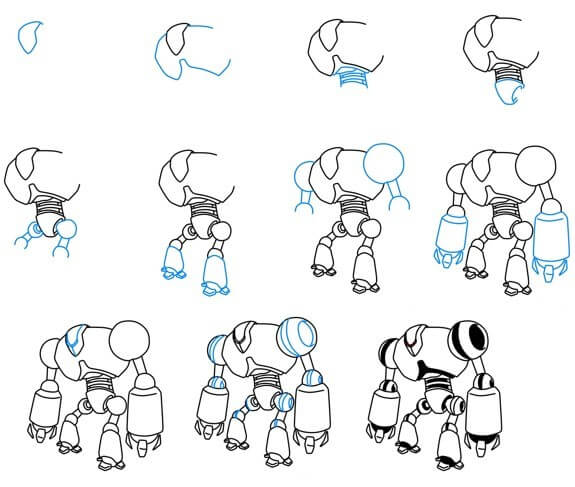 Robot fikri (43) çizimi