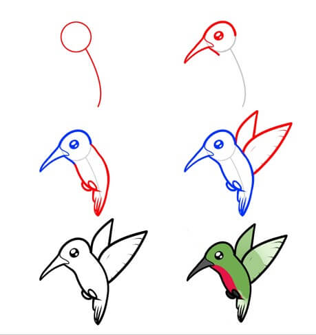 Sinek kuşu fikri (15) çizimi