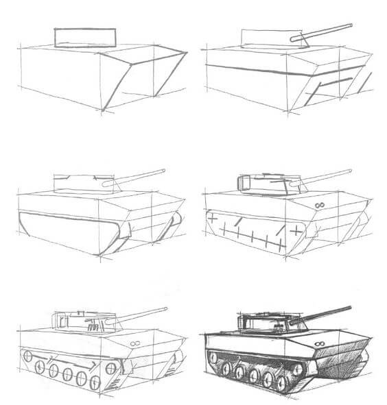 Tanki fikri (8) çizimi