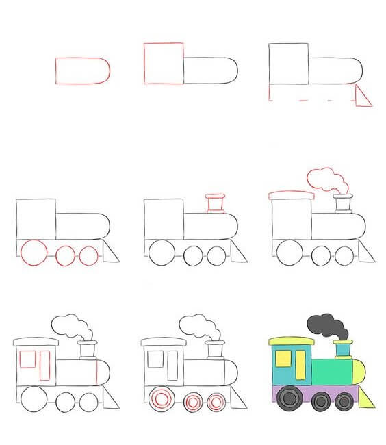 Tren fikri (11) çizimi