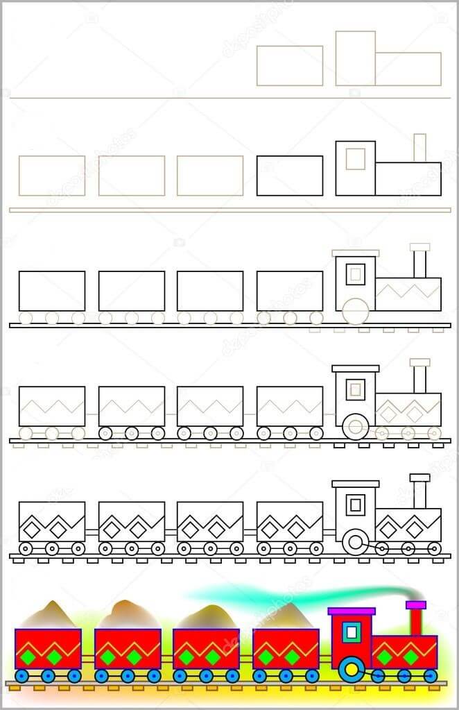 Tren fikri (14) çizimi