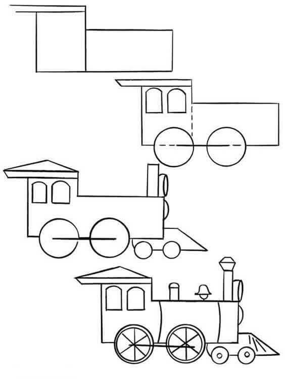Tren fikri (15) çizimi