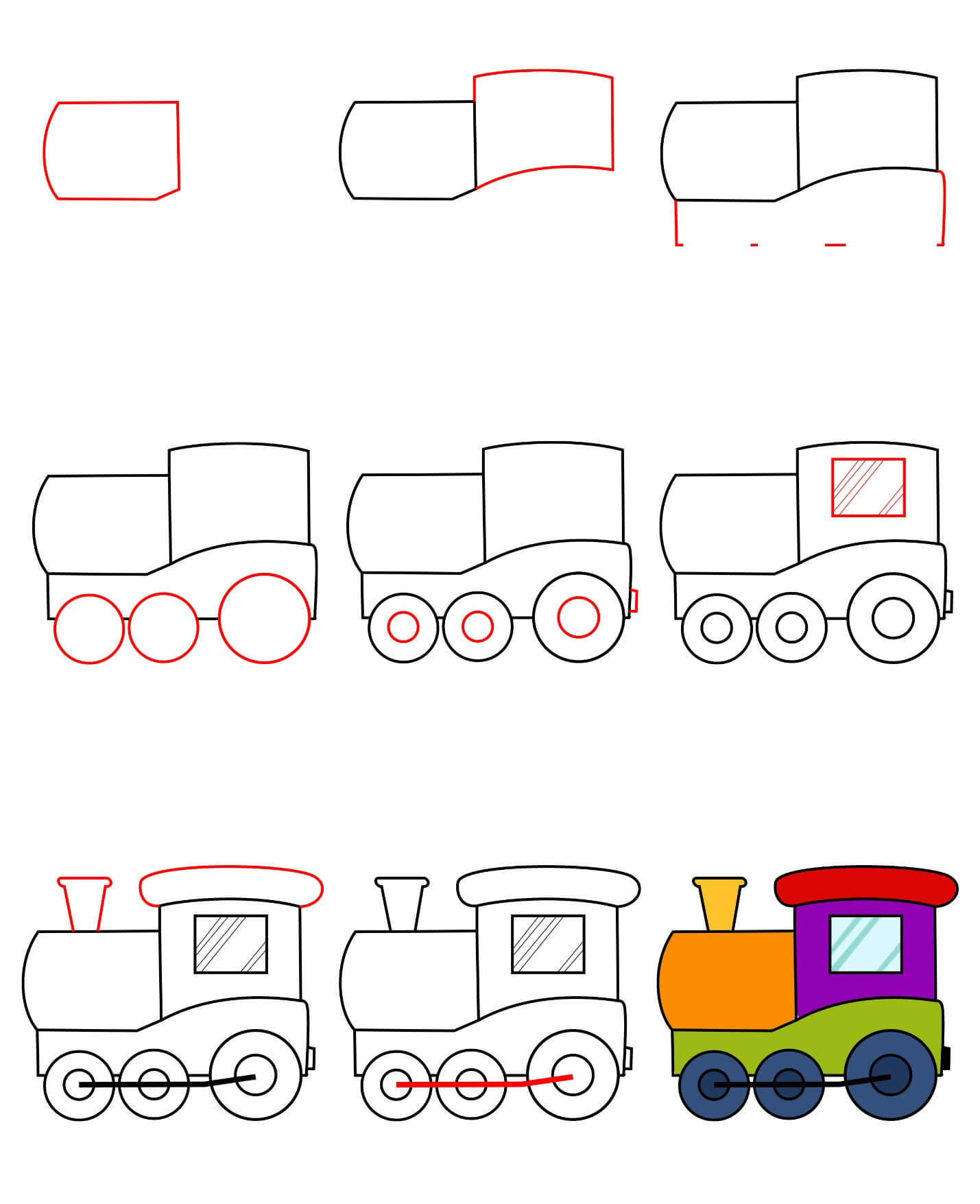 Tren fikri (16) çizimi