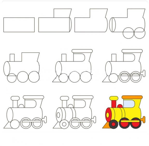 Tren fikri (19) çizimi