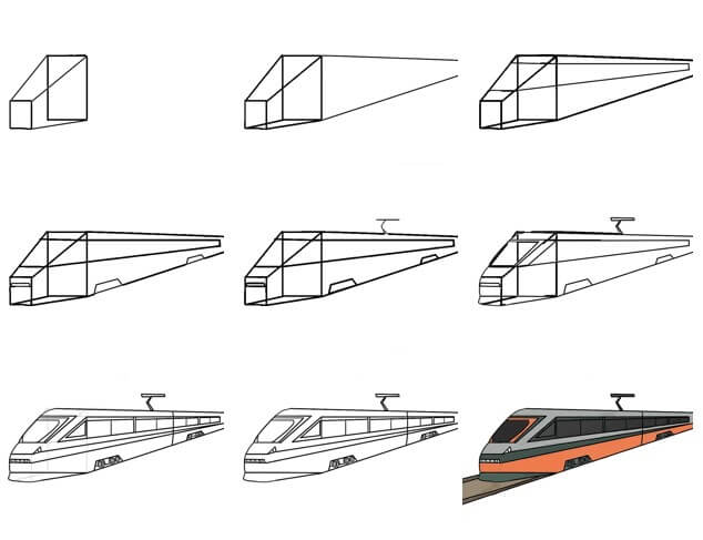 Tren fikri (25) çizimi