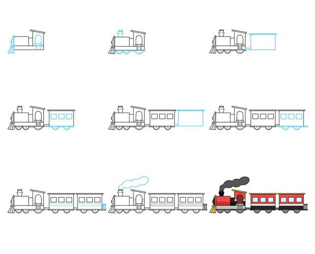Tren fikri (28) çizimi